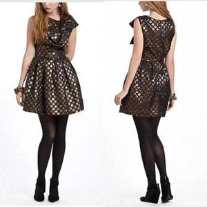 Anthropologie Two By Whit Glitzen Flare Dress Size 0